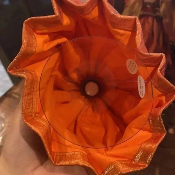 CHRISTMAS Kirkland 9" Decorative Angel Orange Gold Dress Holding Star NEW - Picture 5 of 8